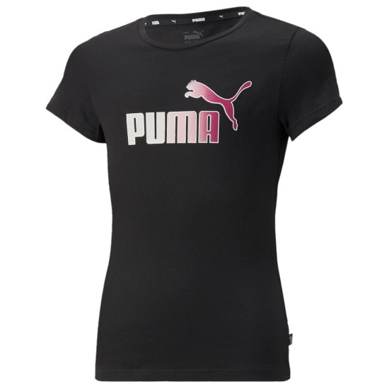 Puma Παιδική κοντομάνικη μπλούζα Essentials+ Bleach Logo Tee